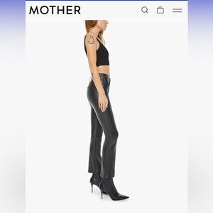 MOTHER The Insider Ankle Faux Leather Pants /Faux Show size 31 ex. cond. worn 3x
